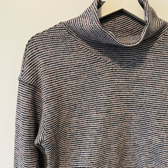 Madewell mock neck ribbed striped sweater - Picture 2 of 9